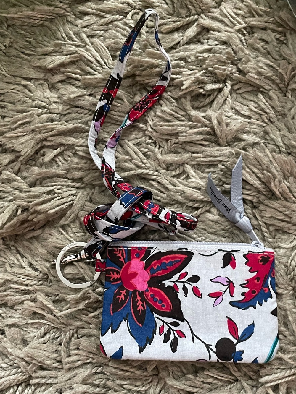 Vera Bradley Lanyard Zip ID - Vineyard Floral